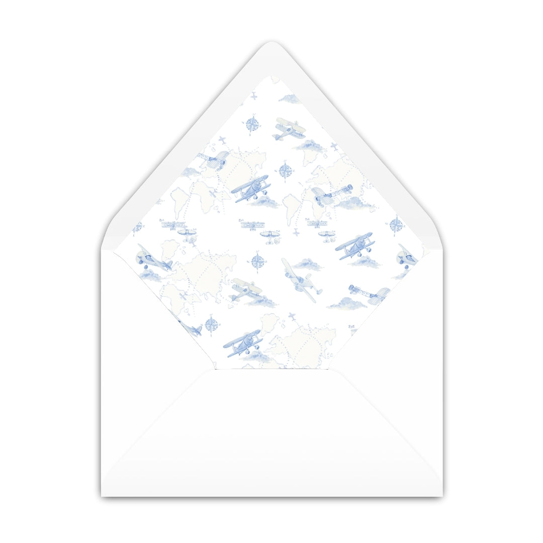 Airplane Frame Notecard