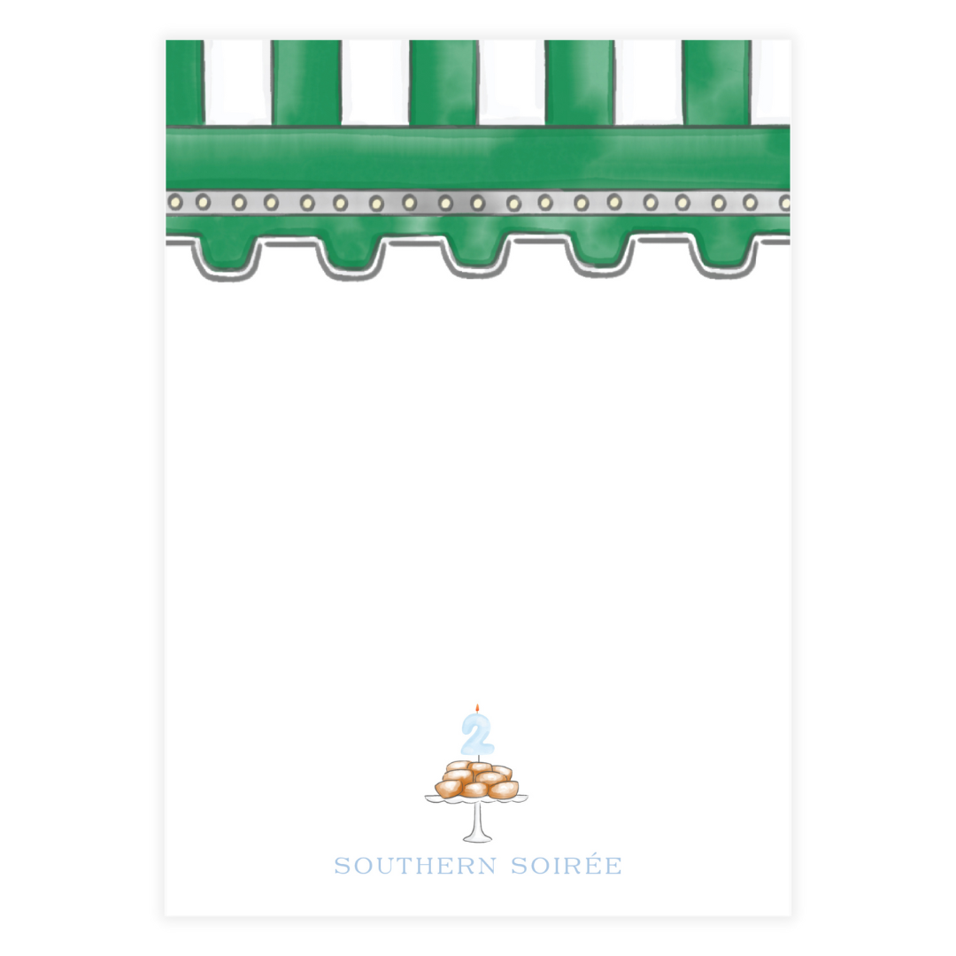 Cafe Two Monde Blue Invitation