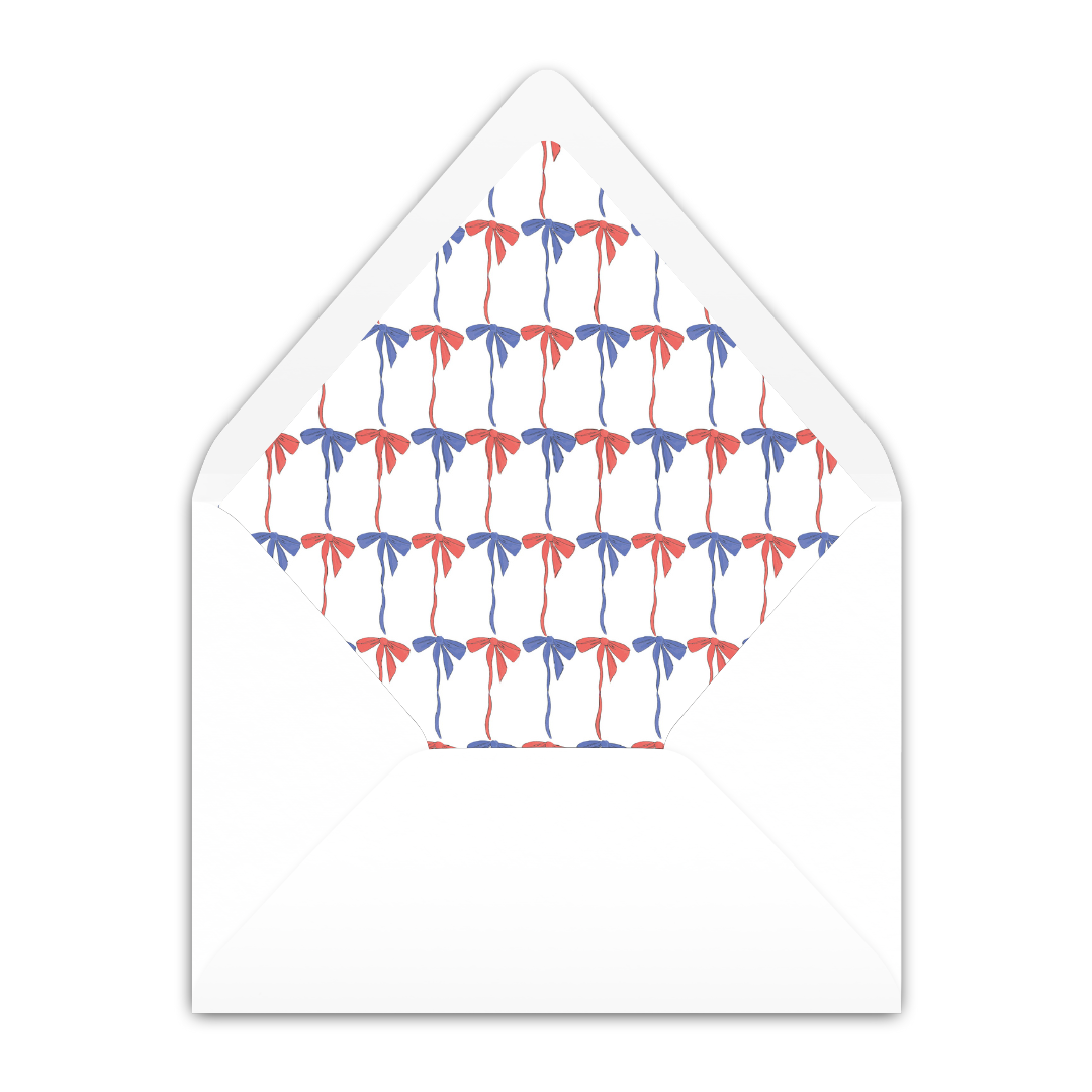 Americana Bow Invitation