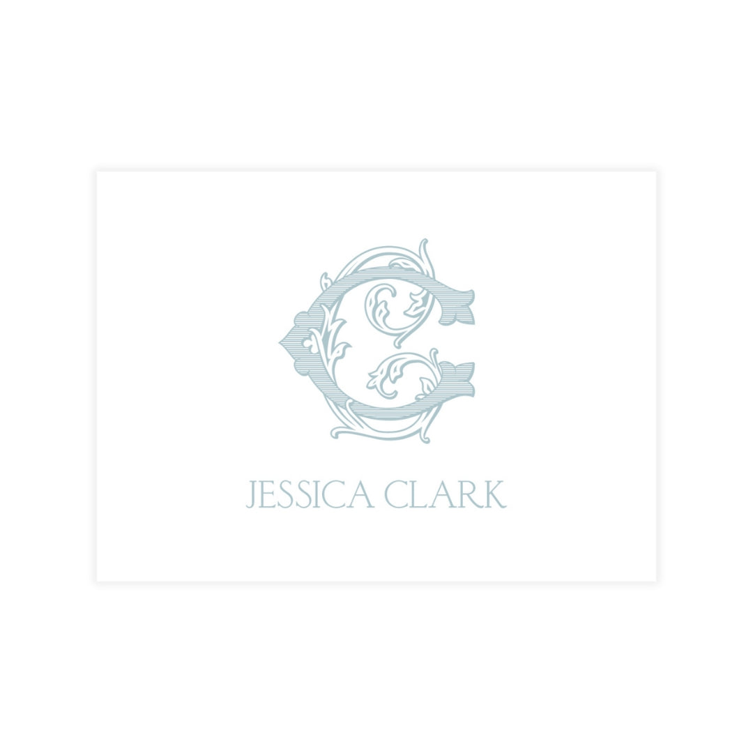 Vintage Vine Monogram with Vines Enclosure Card