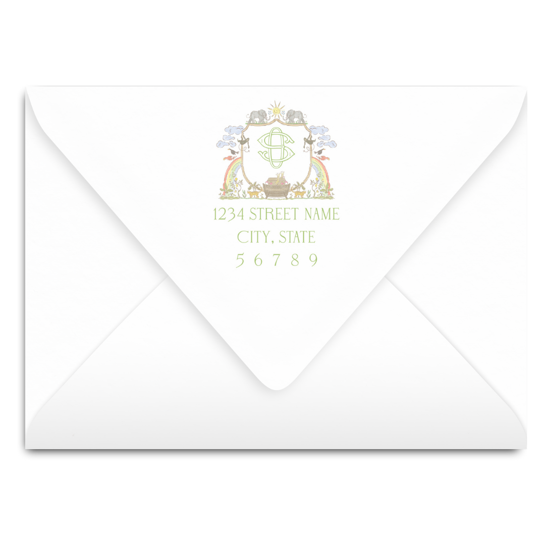 Noah's Ark Crest Invitation
