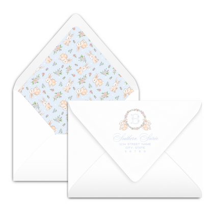 Spring has Sprung Blue Invitation