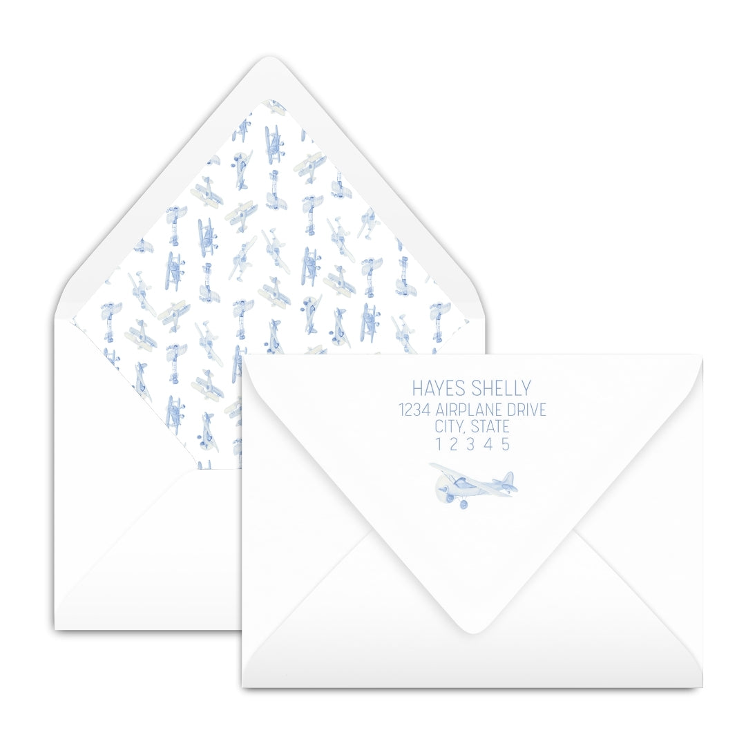 Airplane Crest Notecard