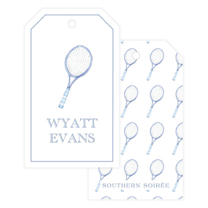Tennis Racquet Gift Tag