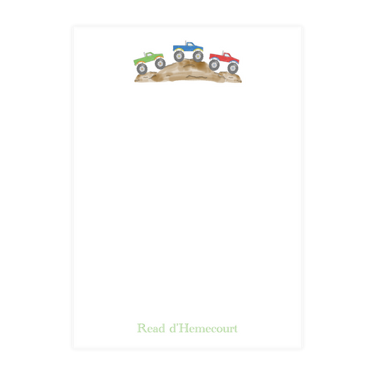 Monster Trucks Notepad