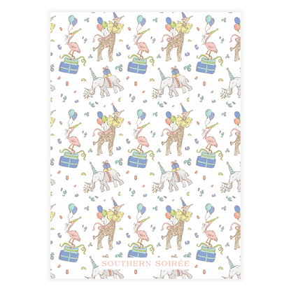 Pink Party Animals Invitation