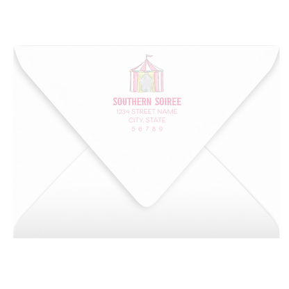 Pastel Circus Invitation