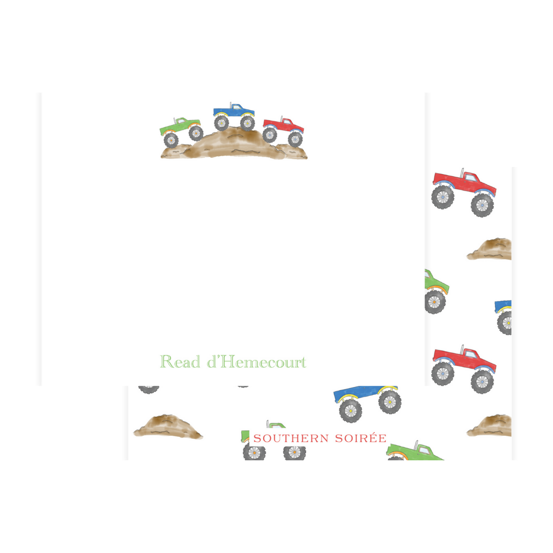 Monster Trucks Notecard