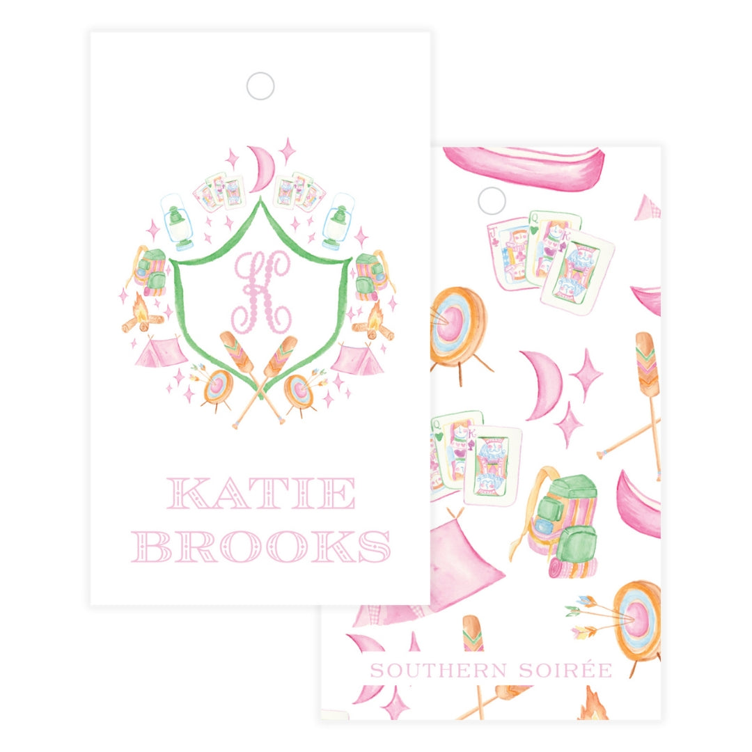 Glamping Girl Gift Tag
