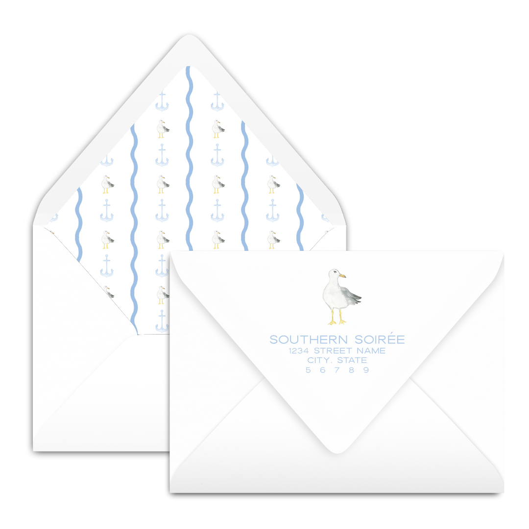 Blue Sailboat Invitation