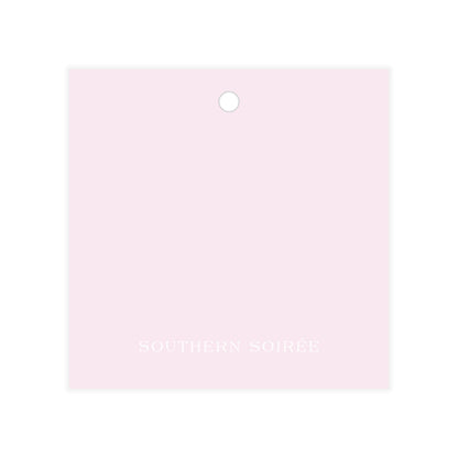 Pink Floral Bow Gift Tag