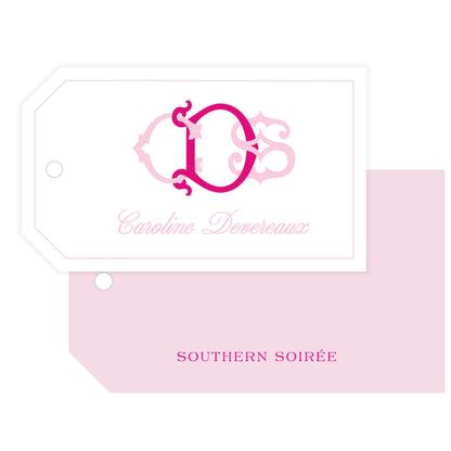 Antique Interlocked Monogram Gift Tag