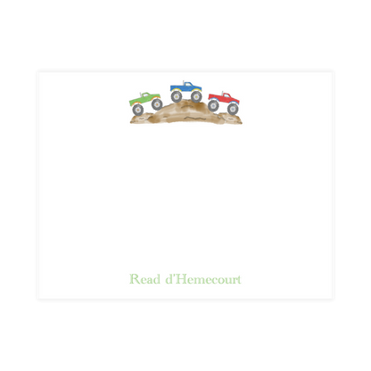 Monster Trucks Notecard