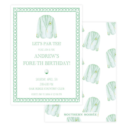 Masters Jacket Invitation