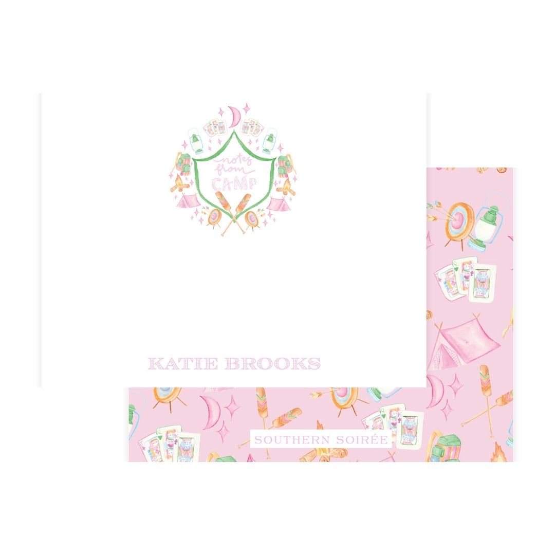 Glamping Girl Notecard