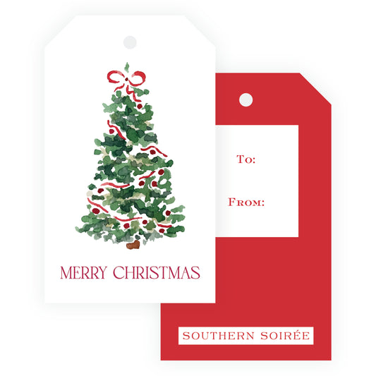 Traditional Tree Gift Tag Set of 6