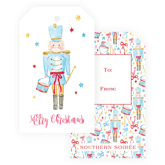 Nutcracker with Stars Gift Tag Set of 6