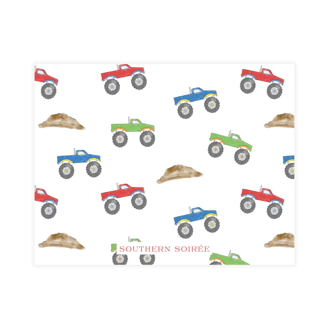 Monster Trucks Notecard