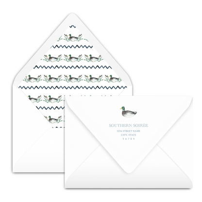 Mallard Half Crest Invitation