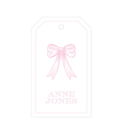 Pink Bow Gift Tag