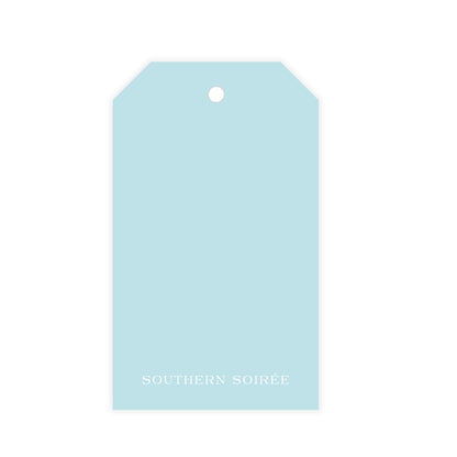 Chic Monogram Outlined Gift Tag