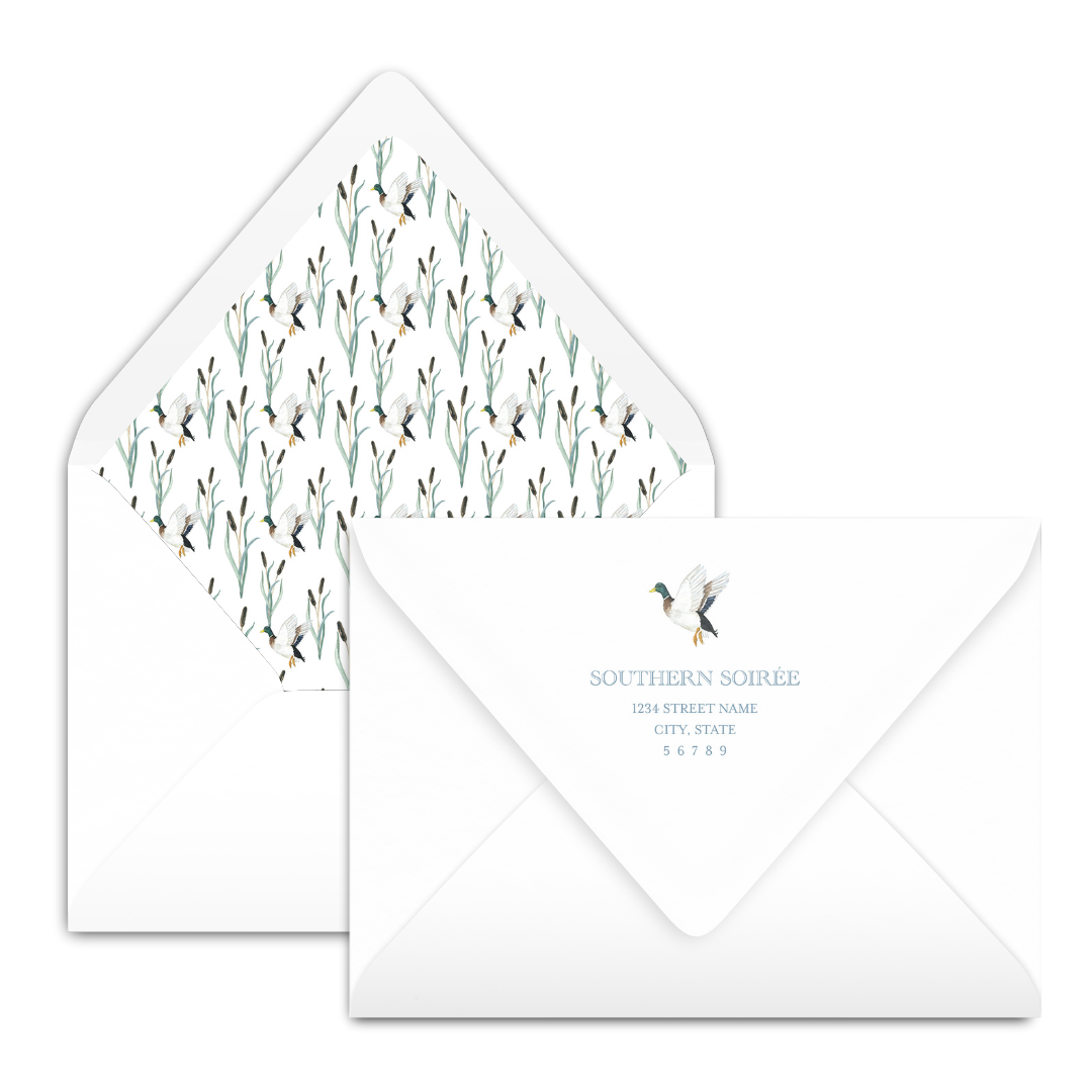 Mallard Half Crest Invitation