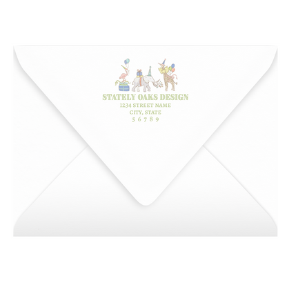 Green Party Animals Invitation