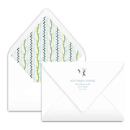 Mallard Half Crest Invitation