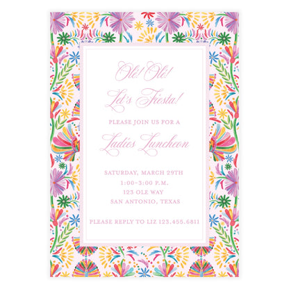 Olé Olé Fiesta Pink Invitation