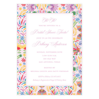 Olé Olé Fiesta Pink Invitation