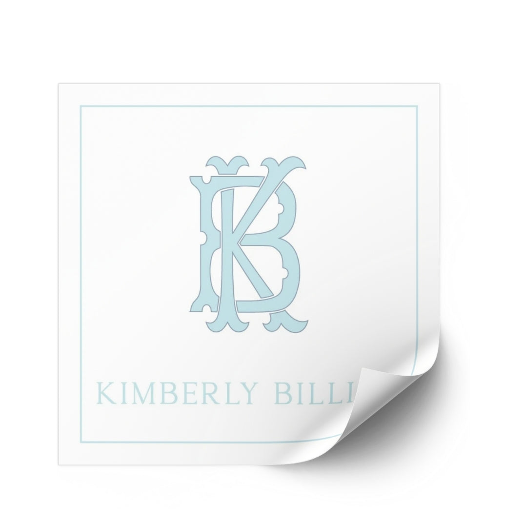 Chic Monogram Outlined Sticker