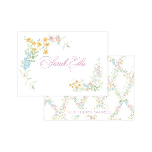 Floral Corners Enclosure Card