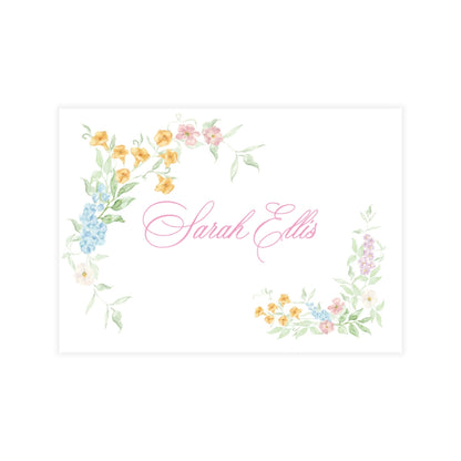 Floral Corners Enclosure Card