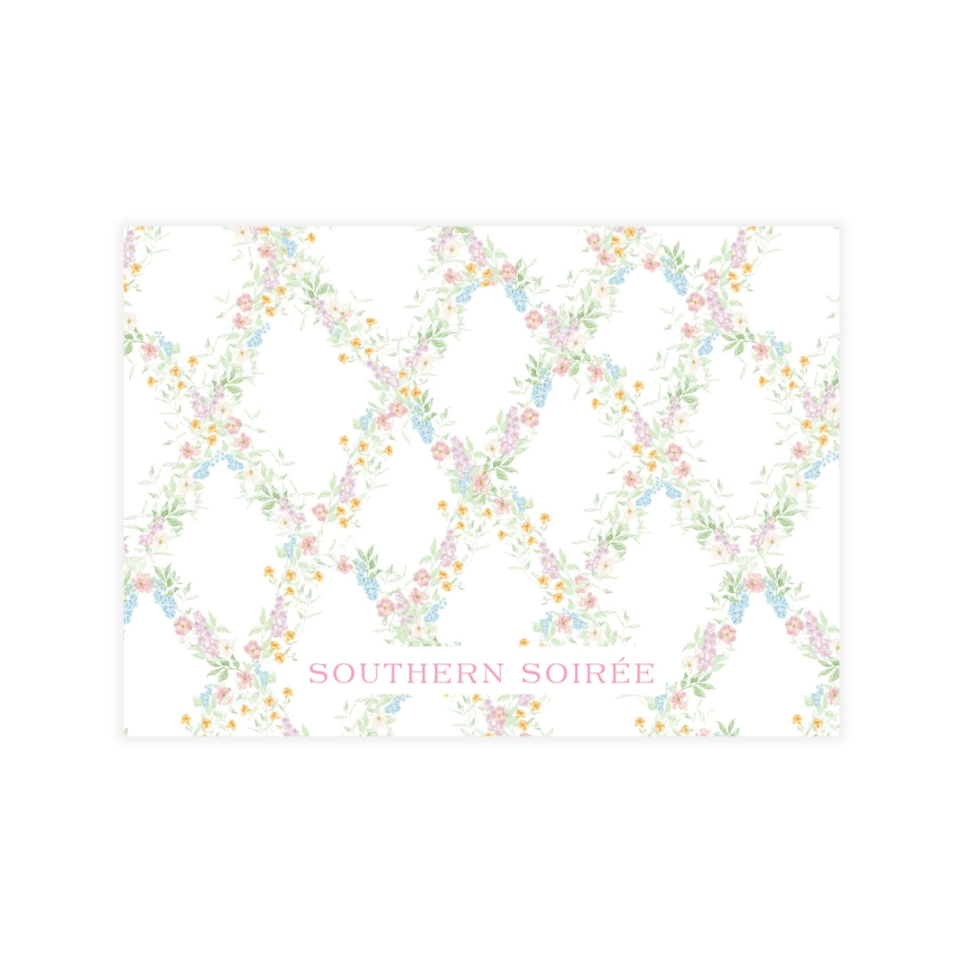 Floral Corners Enclosure Card