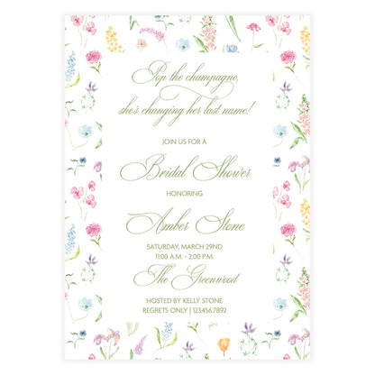 Floral Garden Invitation