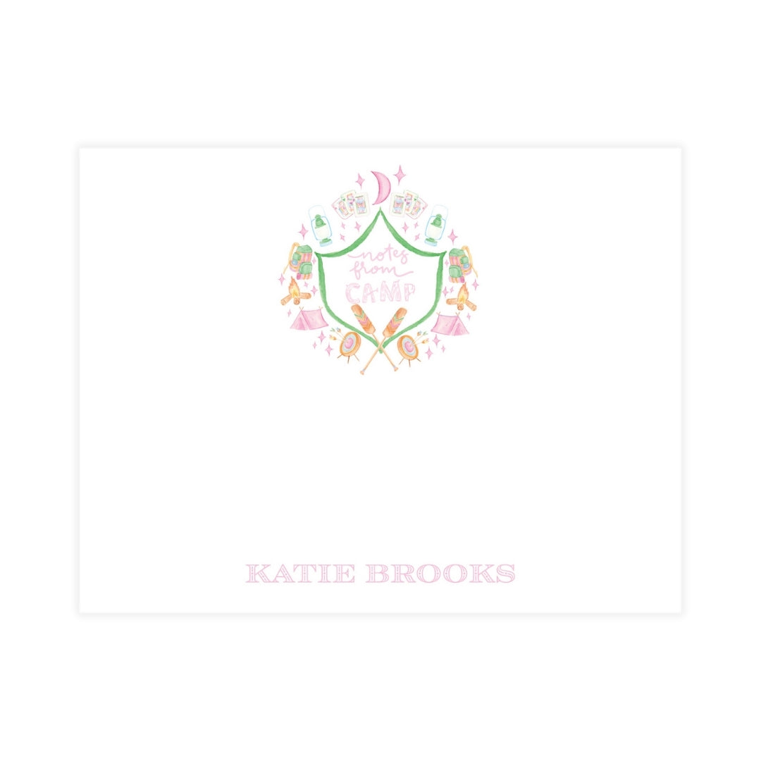 Glamping Girl Notecard
