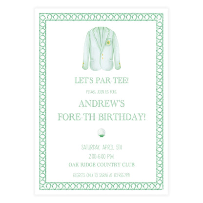 Masters Jacket Invitation