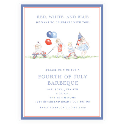 Sweet Liberty Parade Invitation