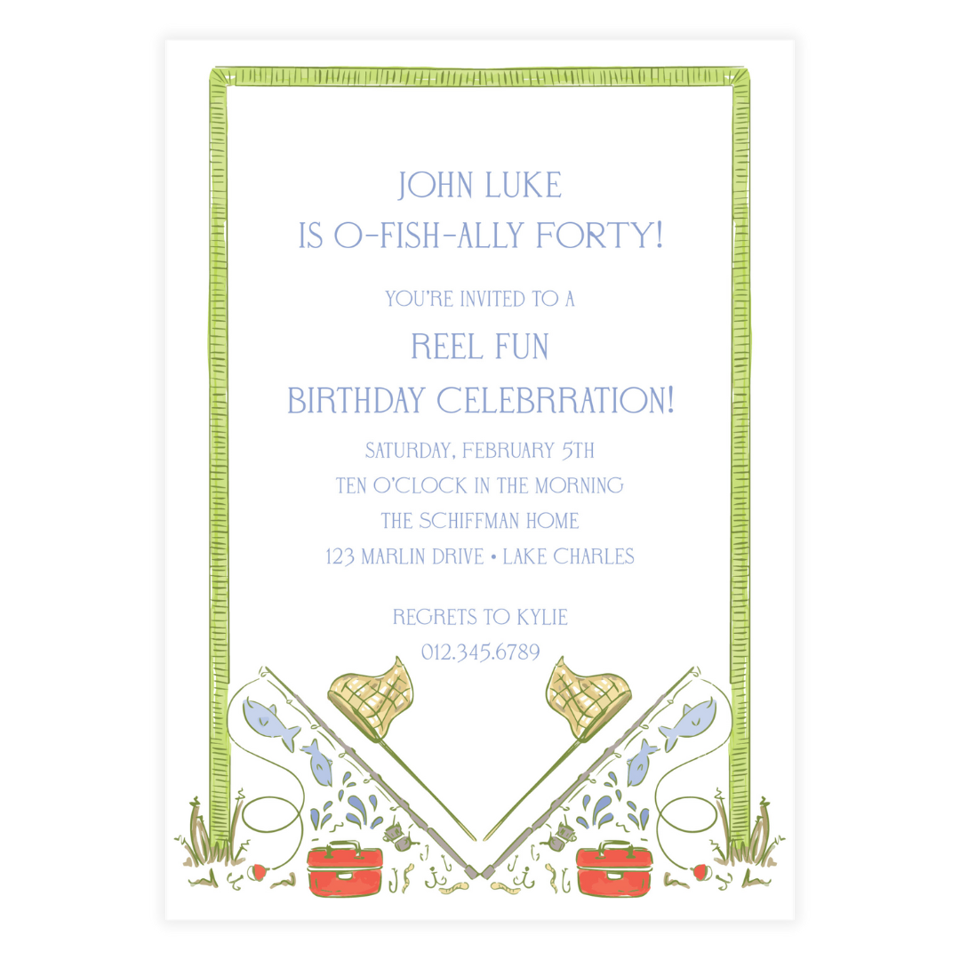 Gone Fishing Invitation