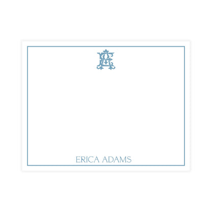Chic Monogram Notecard