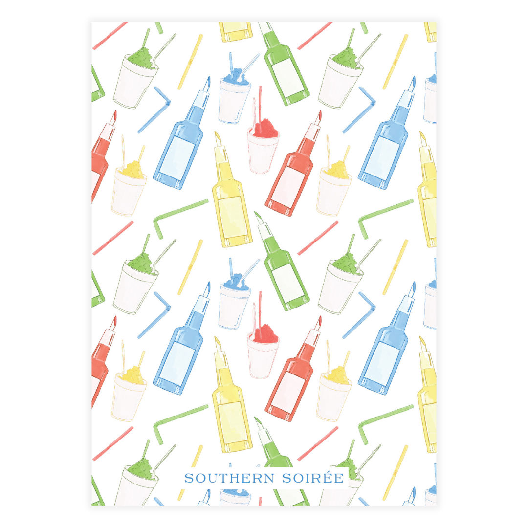 Colorful Snowball Birthday Invitation