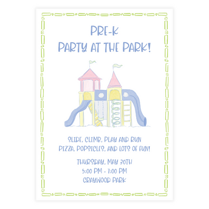 Party at the Park Invitation