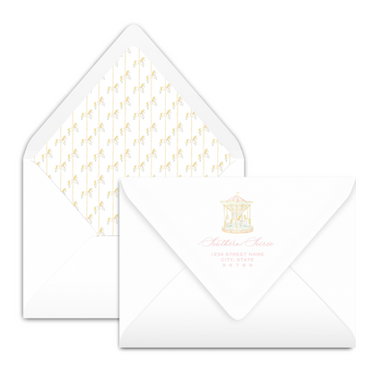 Carousel Scallop Invitation