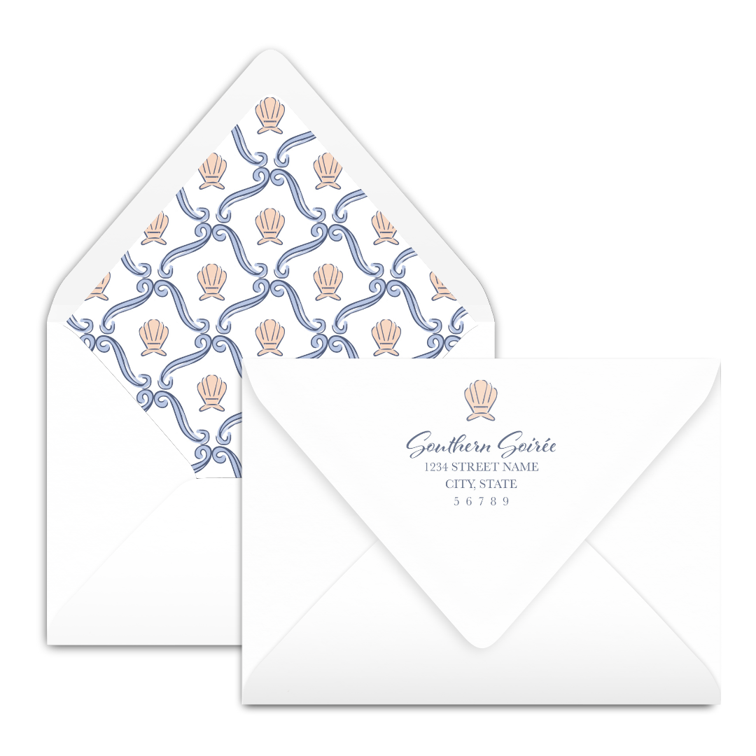 Sea Soirée Crest Invitation