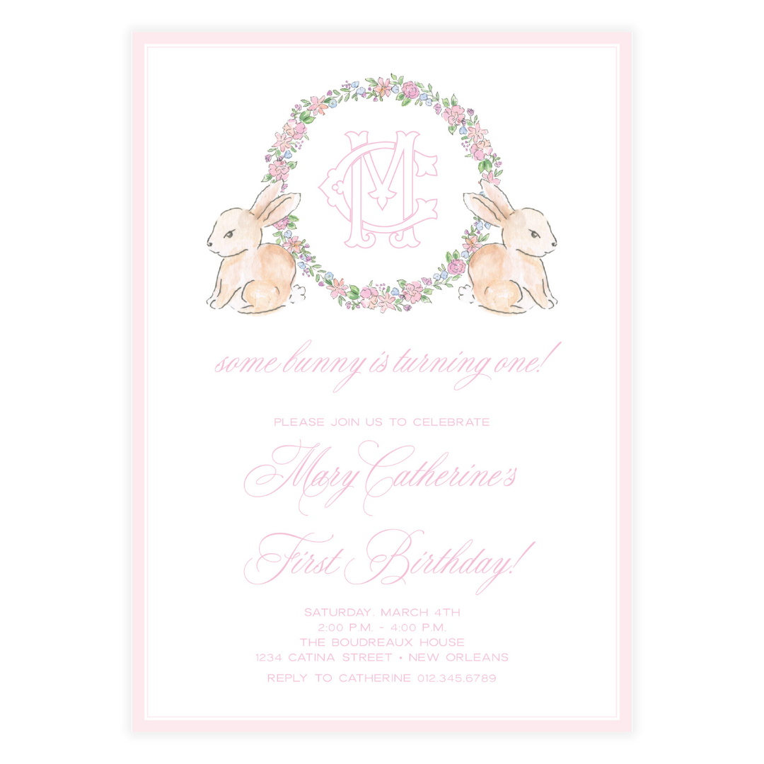 Spring has Sprung Pink Invitation