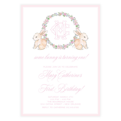 Spring has Sprung Pink Invitation