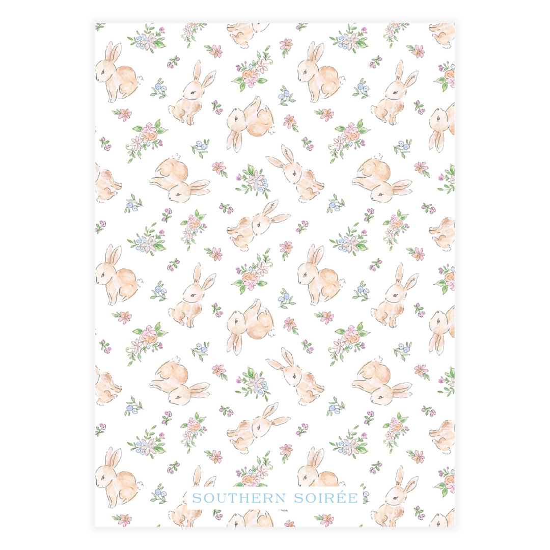 Spring has Sprung Bunny Wreath Invitation (Copy)