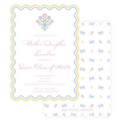 Oh Happy Day Scallop Invitation