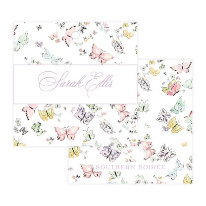 Butterfly Kisses Square Gift Tag
