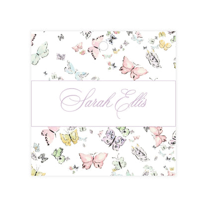 Butterfly Kisses Square Gift Tag